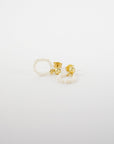 Stacked Circle Pearl Earrings