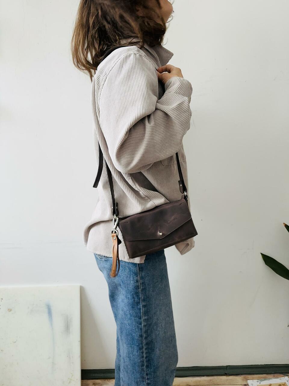 Small Leather Crossbody Shoulder Bag