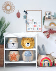 Yellow Lion Basket - Large