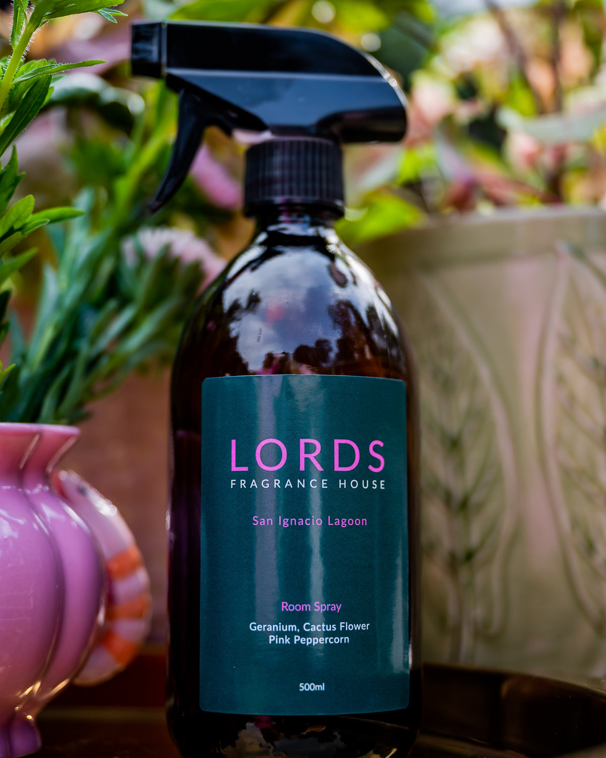 Room &amp; Linen Sprays Amber Glass