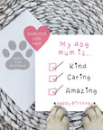 My dog mum is…card