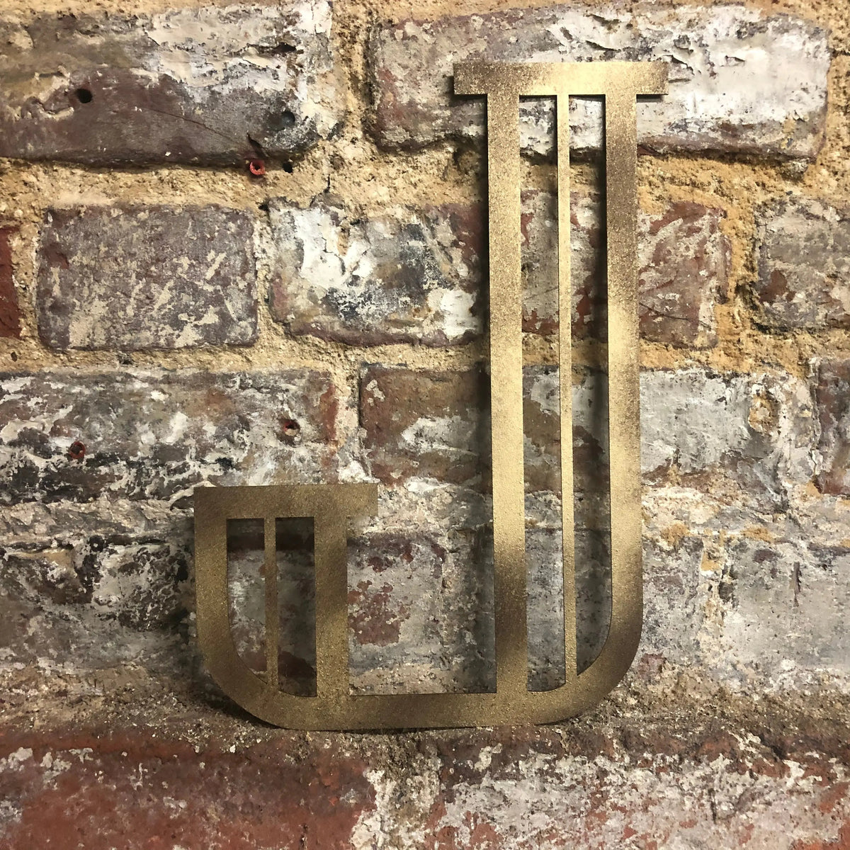 Gold Art Deco Metal Alphabet Letters – 5” or 12” Decorative Lettering A–Z
