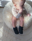 Black Baby Natural Sheepskin Boots