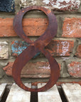 Classic Rusty Metal Letters 5" And 12" A-Z 0-9 Rustic Signs For The Home And Garden
