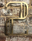 Gold Art Deco Metal Alphabet Letters – 5” or 12” Decorative Lettering A–Z