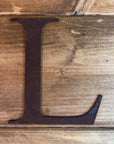 5" Classic Font Rusty Metal Alphabet Letters A-Z 0-9