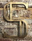Gold Art Deco Metal Alphabet Letters – 5” or 12” Decorative Lettering A–Z