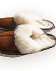 Adult Natural Sheepskin Mules - Brown