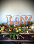 12" Rusty Metal Carnival Alphabet Letters  A–Z