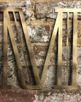 Gold Art Deco Metal Alphabet Letters – 5” or 12” Decorative Lettering A–Z