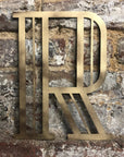 Gold Art Deco Metal Alphabet Letters – 5” or 12” Decorative Lettering A–Z