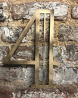 Gold Art Deco Metal Alphabet Letters – 5” or 12” Decorative Lettering A–Z