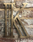 Gold Art Deco Metal Alphabet Letters – 5” or 12” Decorative Lettering A–Z