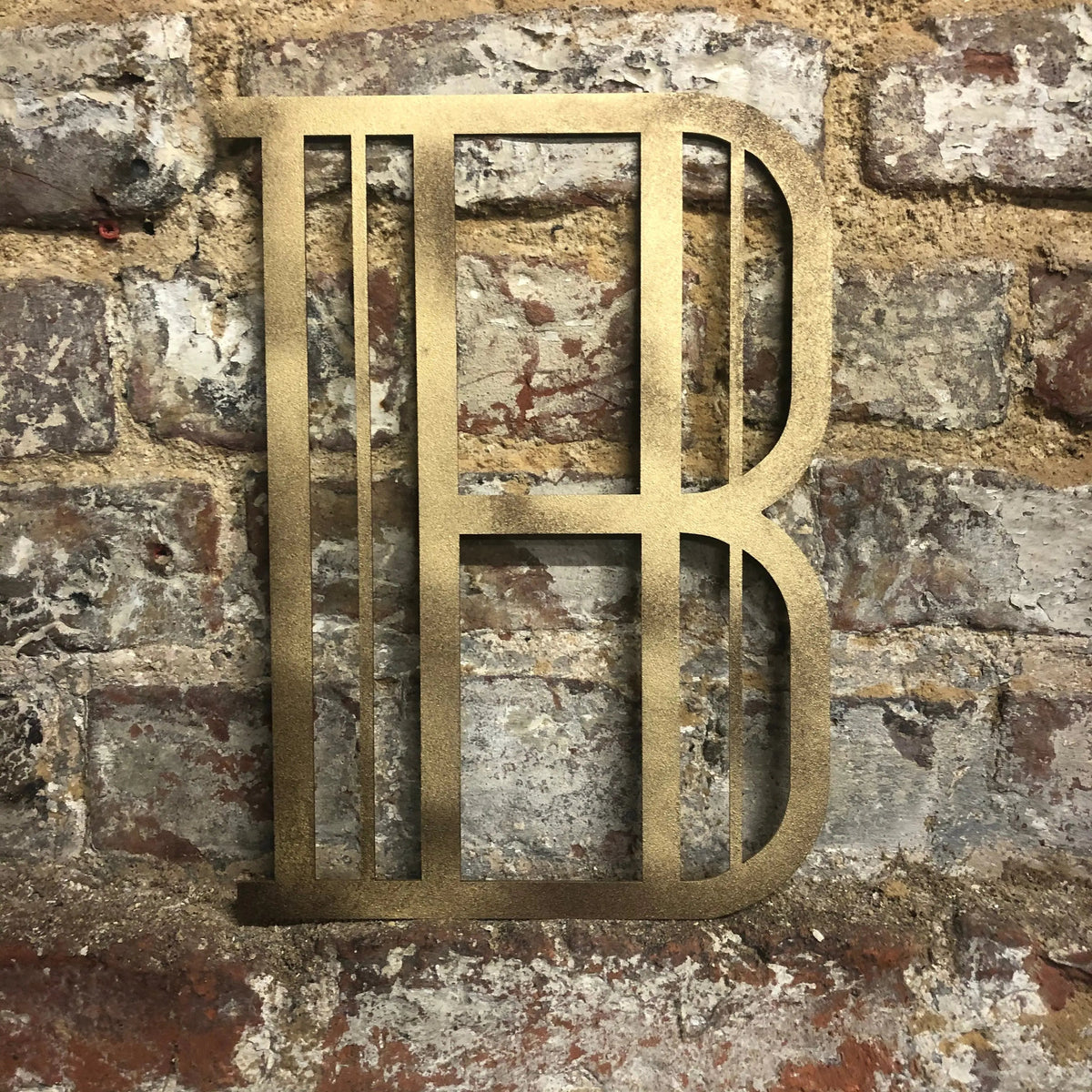 Gold Art Deco Metal Alphabet Letters – 5” or 12” Decorative Lettering A–Z