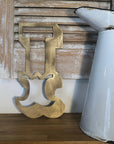 A-Z Rustic 5" or 12" Gold Metal Carnival Letters.