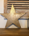 Distressed Gold 5" or 12" Classic Metal Letters, A-Z, 0-9