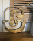 A-Z Rustic 5" or 12" Gold Metal Carnival Letters.
