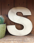 Gold Fat Font Metal Alphabet Letters – 5” or 12” Decorative Lettering A–Z