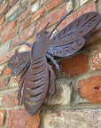 Large Rusty Metal Bee Garden Decoration