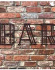 Rustic Art Deco Signs Rusty Metal Alphabet Letters – Home & Garden A-Z 0-9