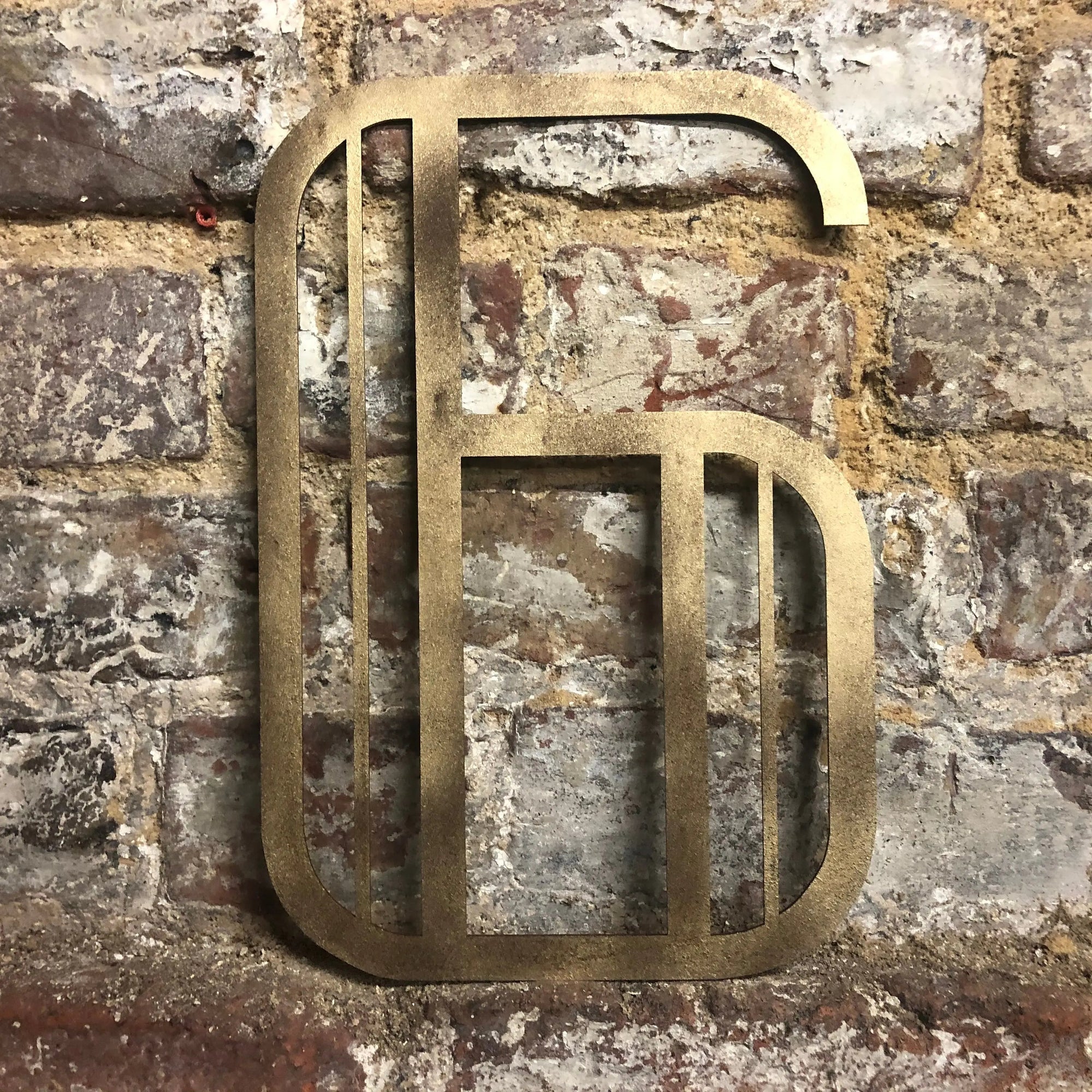 Gold Art Deco Metal Alphabet Letters – 5” or 12” Decorative Lettering A–Z