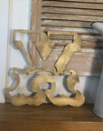 A-Z Rustic 5" or 12" Gold Metal Carnival Letters.