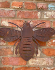 Large Rusty Metal Bee Garden Decoration