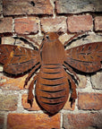 Large Rusty Metal Bee Garden Decoration