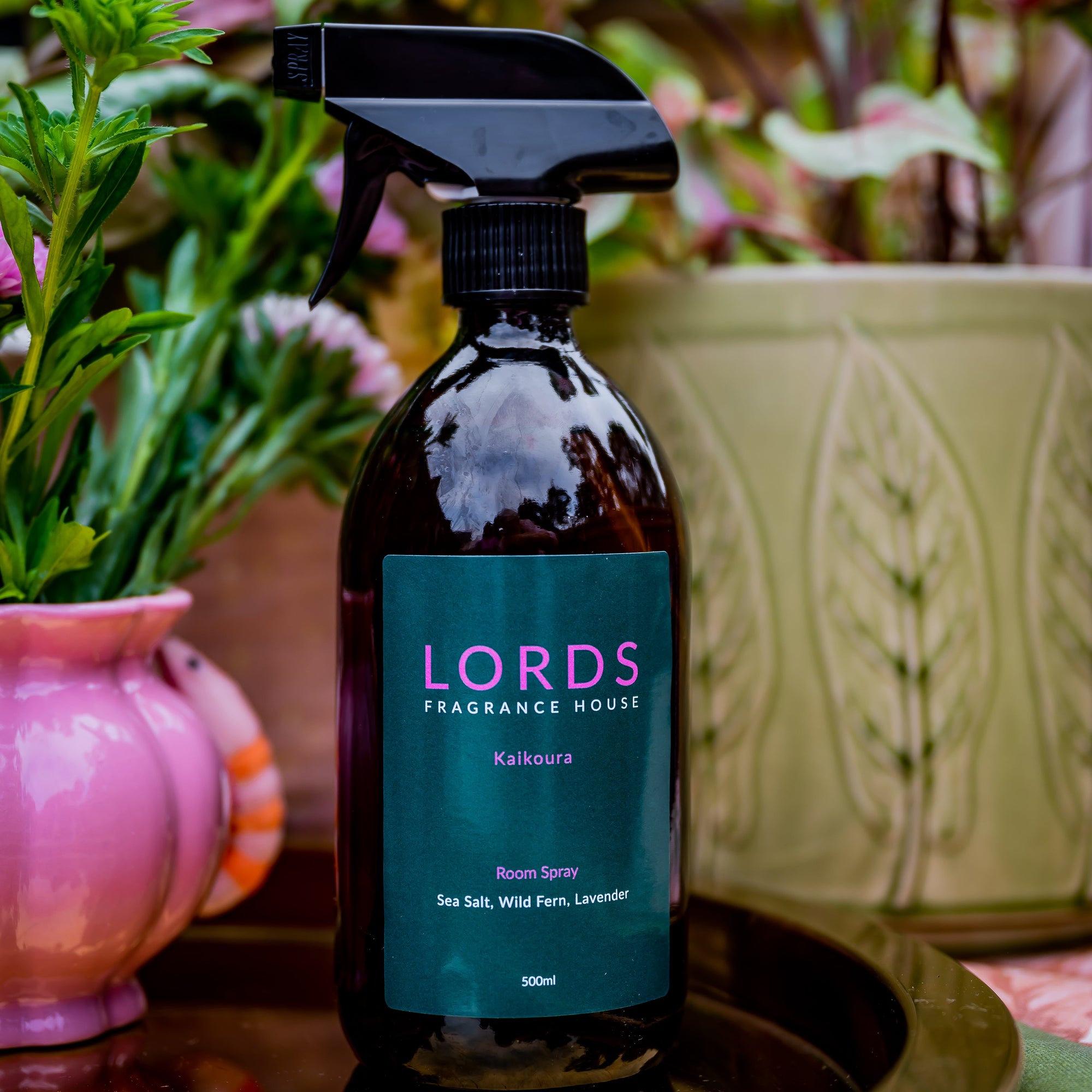 Room &amp; Linen Sprays Amber Glass