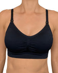 Everyday Seamfree Maternity and Nursing Bra | A to GG Cup | Black