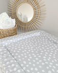 Standard Changing Mat - Grey Spots Print