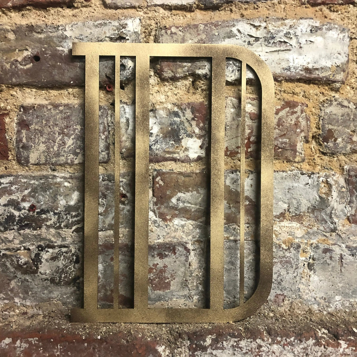 Gold Art Deco Metal Alphabet Letters – 5” or 12” Decorative Lettering A–Z