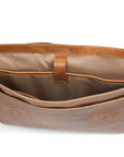 Hudson Leather Messenger Bag - Desert Tan