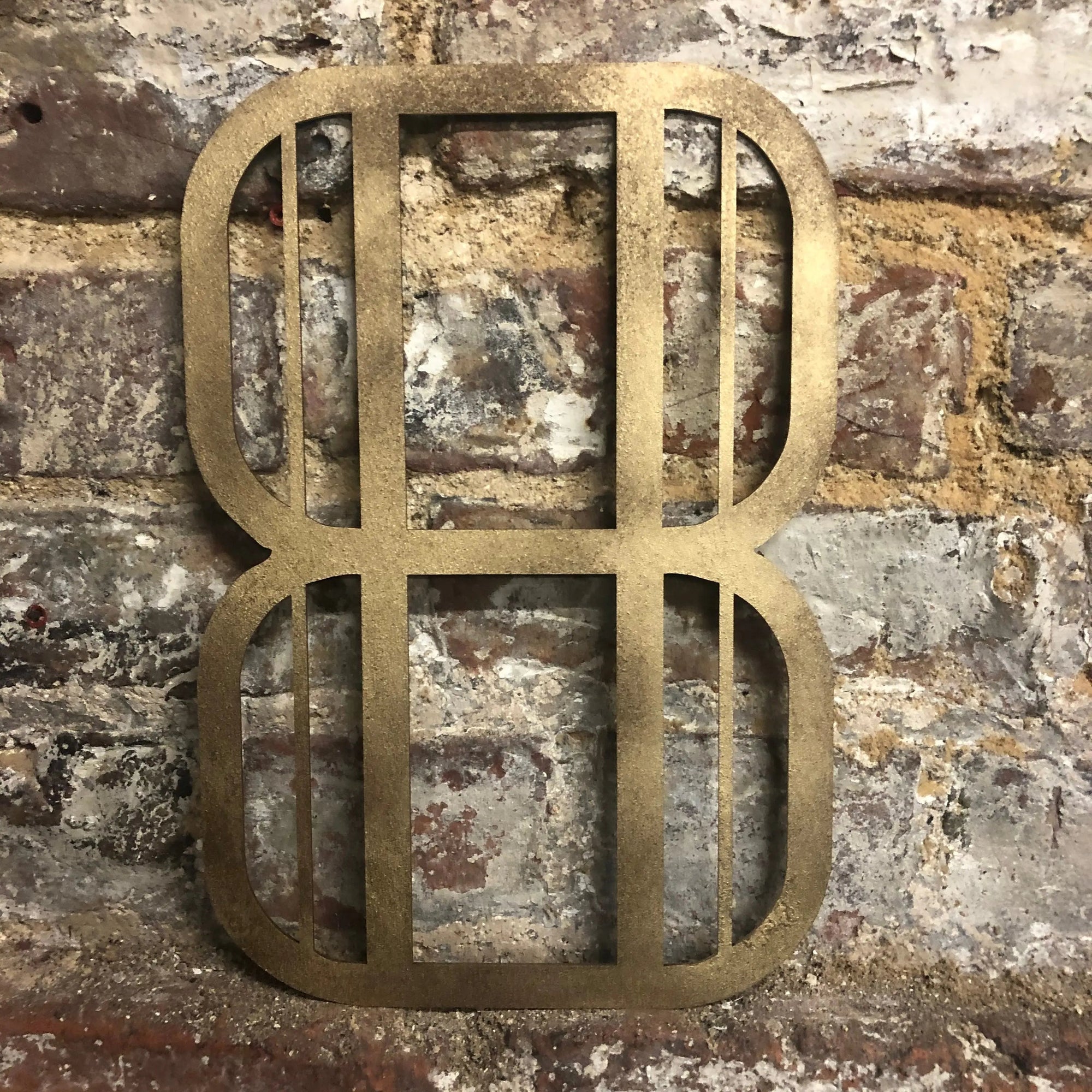 Gold Art Deco Metal Alphabet Letters – 5” or 12” Decorative Lettering A–Z