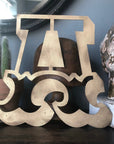 A-Z Rustic 5" or 12" Gold Metal Carnival Letters.