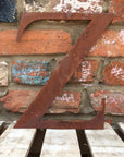 Classic Rusty Metal Letters 5" And 12" A-Z 0-9 Rustic Signs For The Home And Garden
