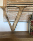 Distressed Gold 5" or 12" Classic Metal Letters, A-Z, 0-9