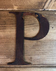 5" Classic Font Rusty Metal Alphabet Letters A-Z 0-9