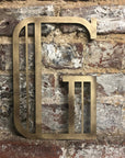 Gold Art Deco Metal Alphabet Letters – 5” or 12” Decorative Lettering A–Z