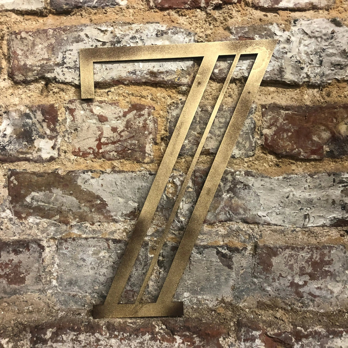 Gold Art Deco Metal Alphabet Letters – 5” or 12” Decorative Lettering A–Z