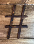 5" Classic Font Rusty Metal Alphabet Letters A-Z 0-9