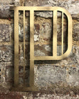 Gold Art Deco Metal Alphabet Letters – 5” or 12” Decorative Lettering A–Z