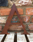 Classic Rusty Metal Letters 5" And 12" A-Z 0-9 Rustic Signs For The Home And Garden
