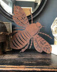 Large Rusty Metal Bee Garden Decoration
