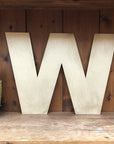 Gold Fat Font Metal Alphabet Letters – 5” or 12” Decorative Lettering A–Z