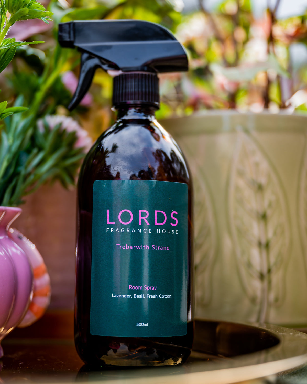 Room &amp; Linen Sprays Amber Glass