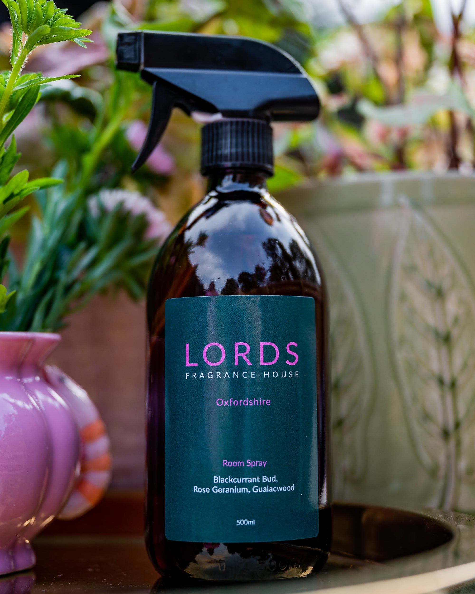 Room &amp; Linen Sprays Amber Glass