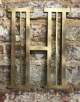 Gold Art Deco Metal Alphabet Letters – 5” or 12” Decorative Lettering A–Z