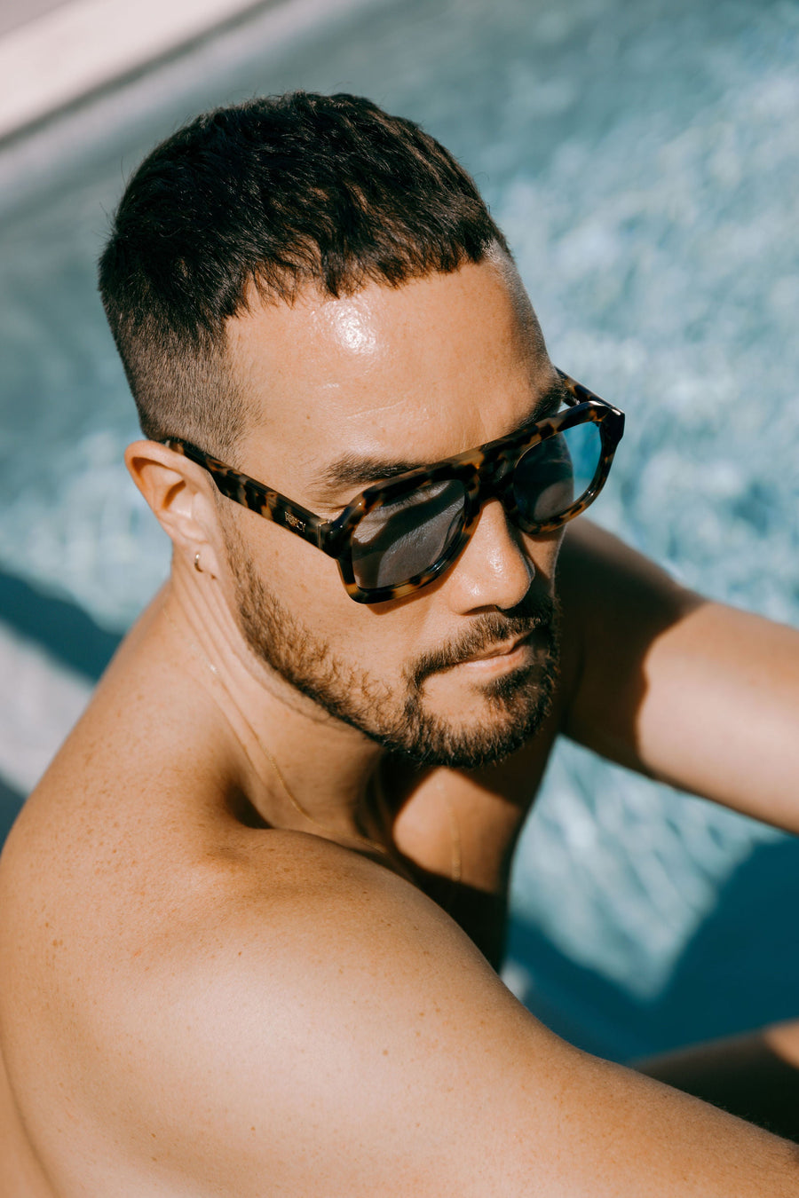 A Reecy Family Favourite: Sustainable Tortoiseshell Aviator Sunglasses with Blue Lens – Clean & Conscious Award Finalist 2023 by Reecy at brixbailey.com