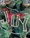 Christmas Tree Decorations / Joy Letters / Personalised Gifts / Christmas Present / Art Deco Letters